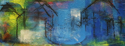 42 2017 Keinuhevosella 22x63cm