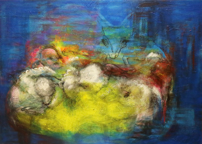43 2017 Ken kehtoa keinuttaa 85x115cm